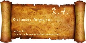 Kelemen Angelus névjegykártya